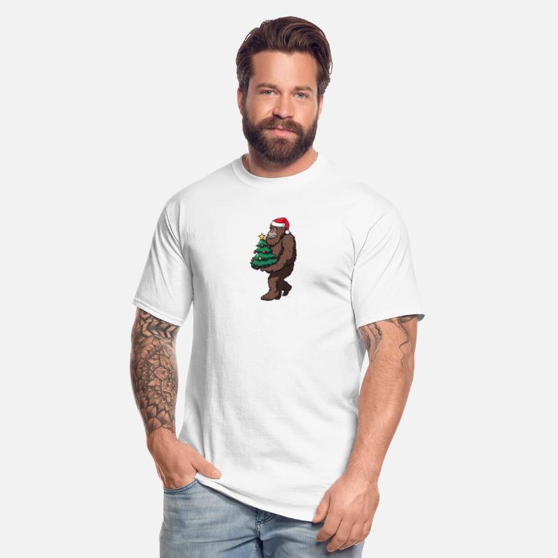 Christmas Bigfoot tree thief