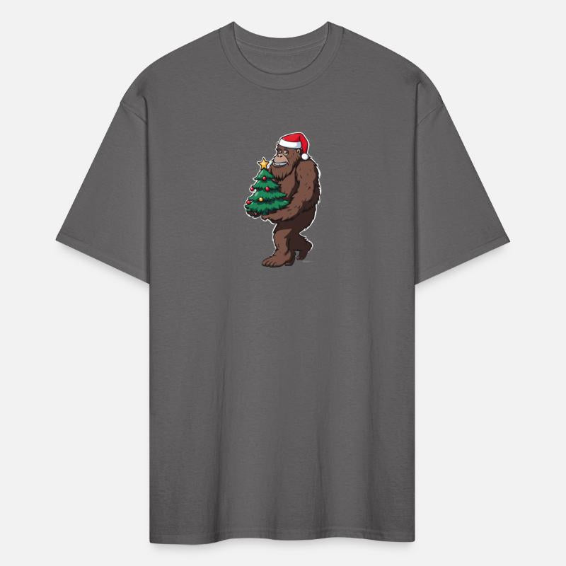 Christmas Bigfoot tree thief