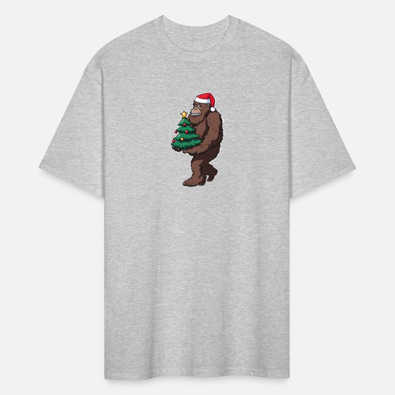 Christmas Bigfoot tree thief