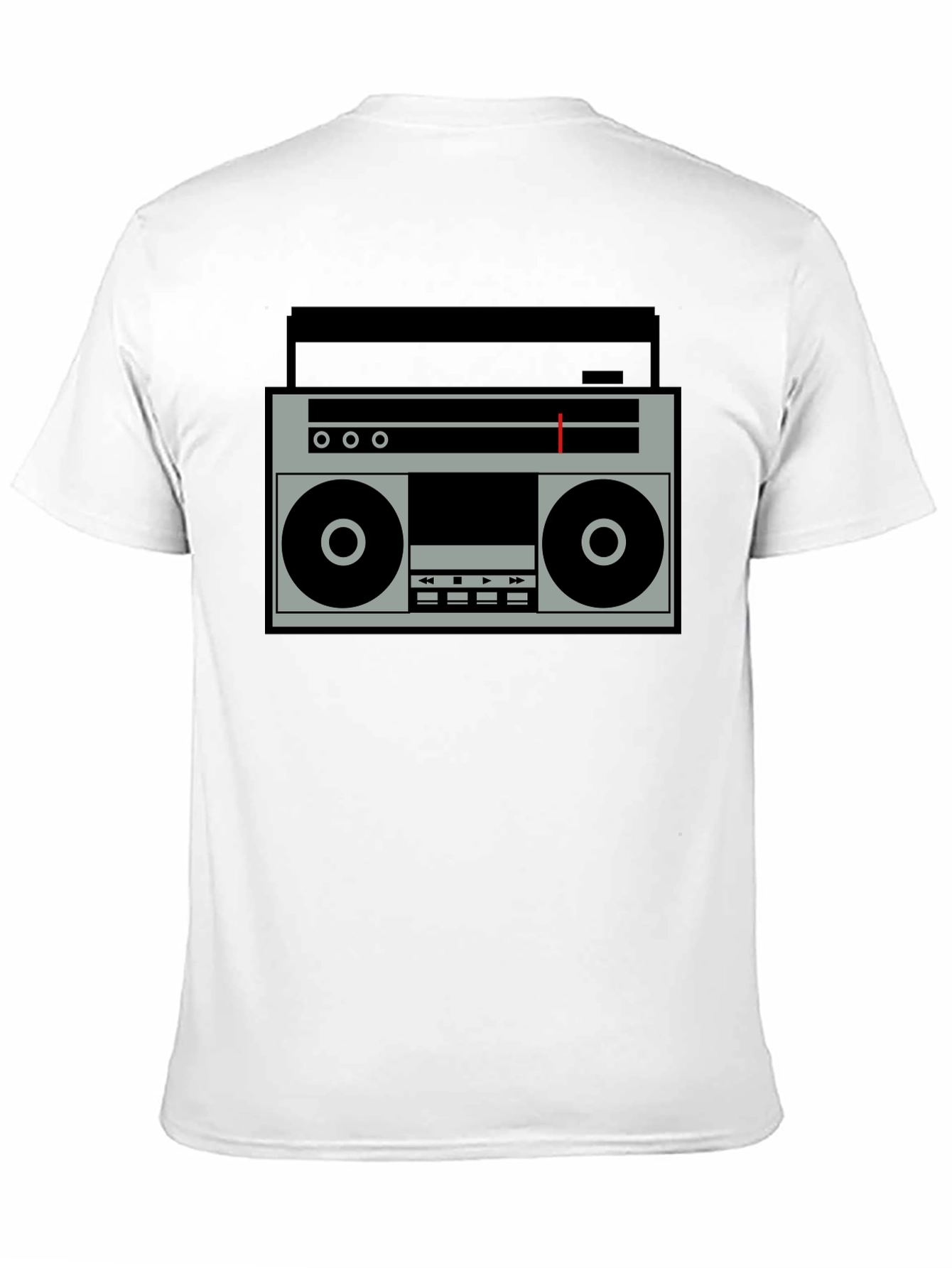 Retro Boombox Graphic Tee - Classic Style