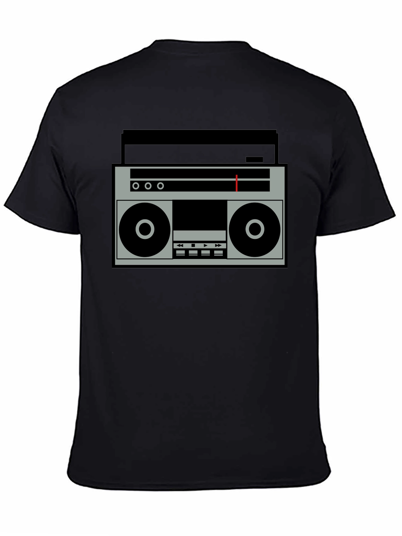 Retro Boombox Graphic Tee - Classic Style