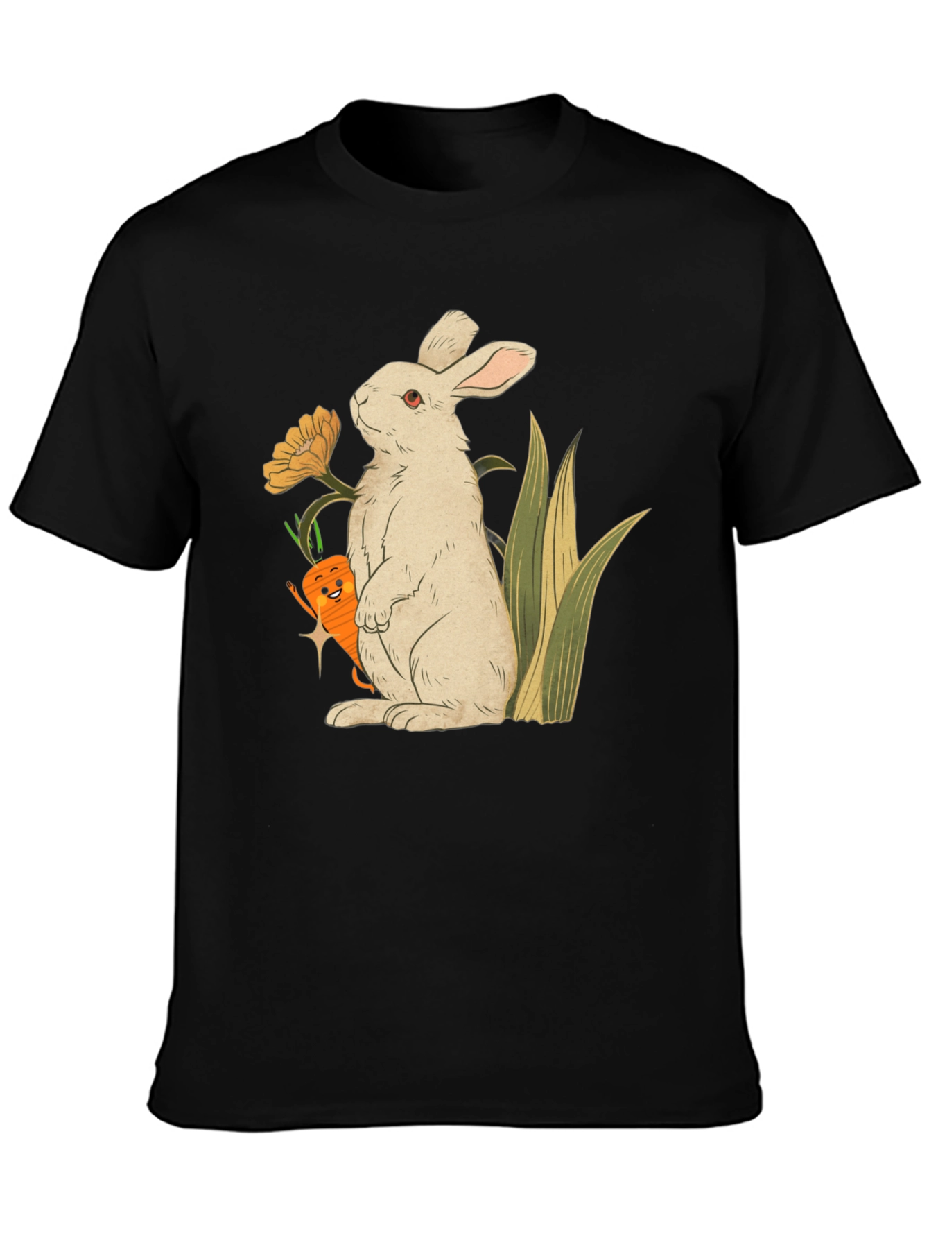 Bunny & Carrot Graphic T-Shirt - Cute & Comfy