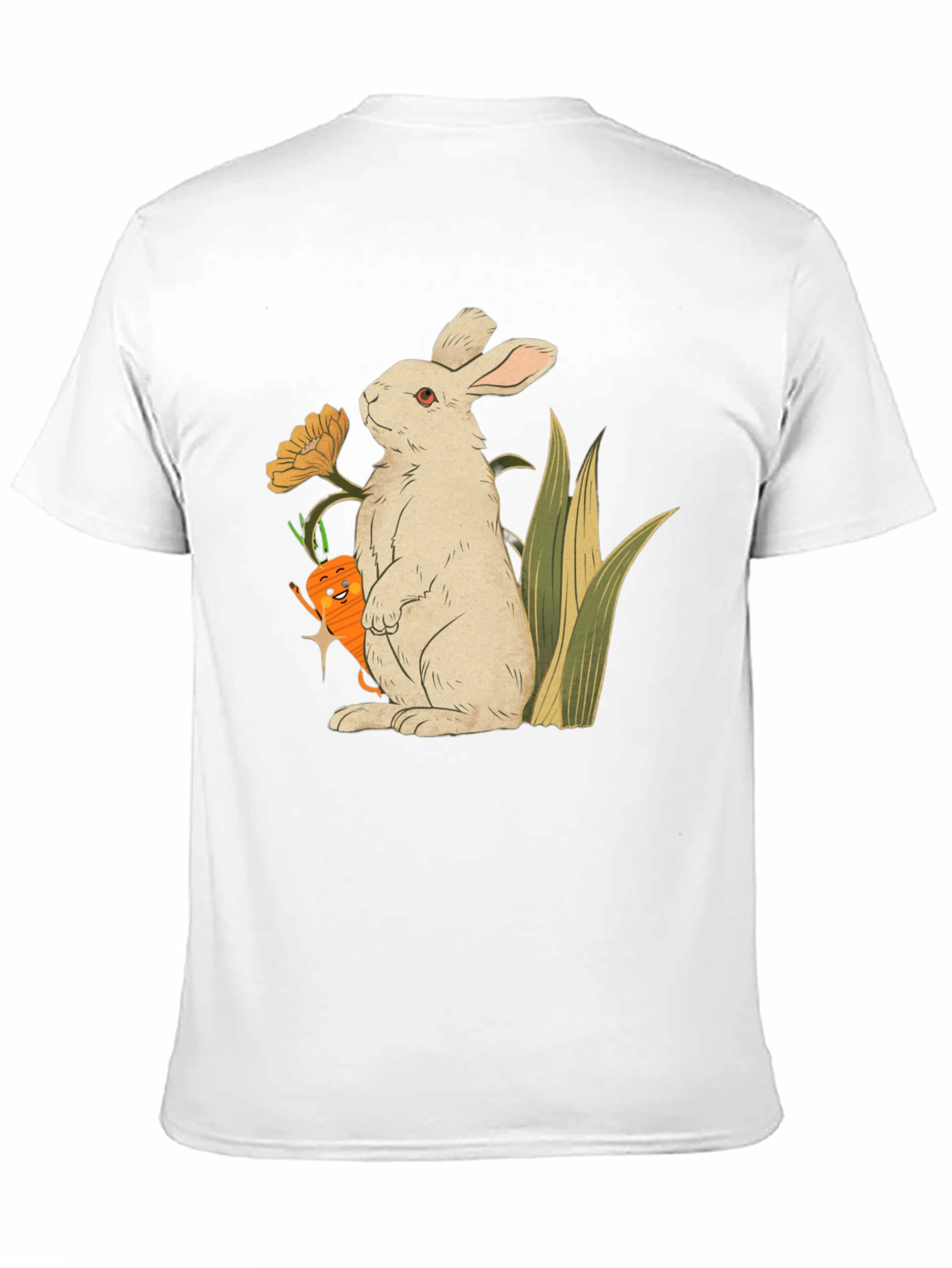 Bunny & Carrot Graphic T-Shirt - Cute & Comfy