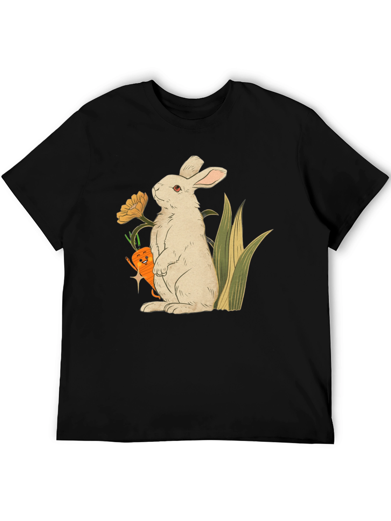 Bunny & Carrot Graphic T-Shirt - Cute & Comfy