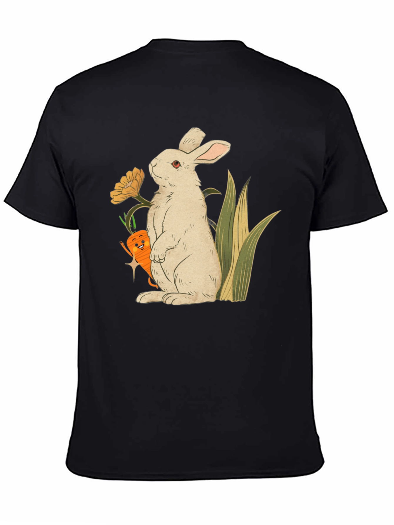 Bunny & Carrot Graphic T-Shirt - Cute & Comfy