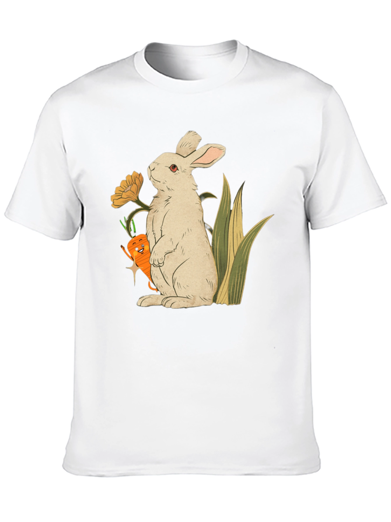 Bunny & Carrot Graphic T-Shirt - Cute & Comfy