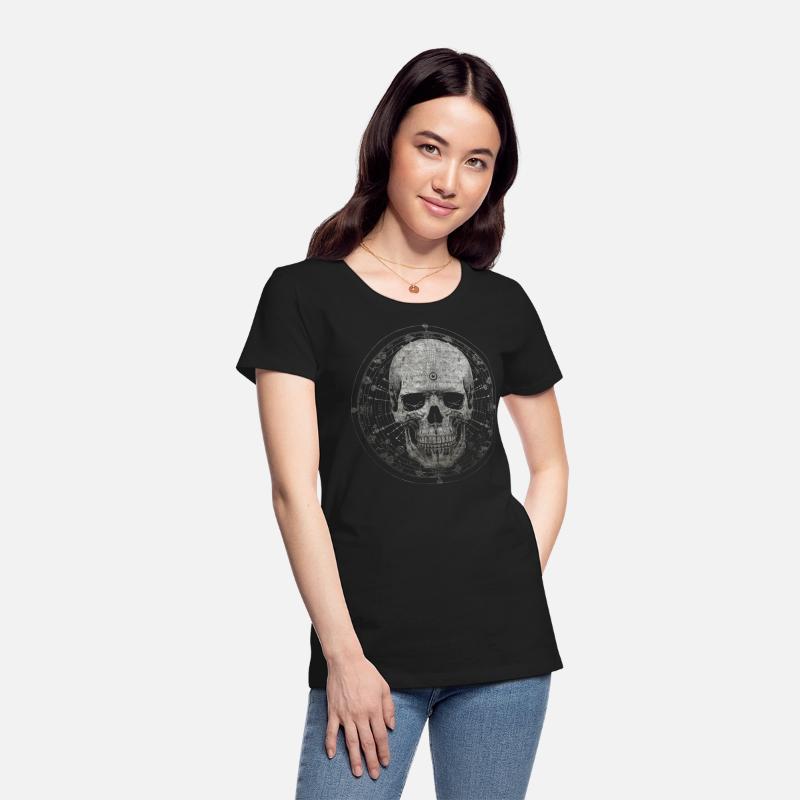Circle Skull Dark Gothic