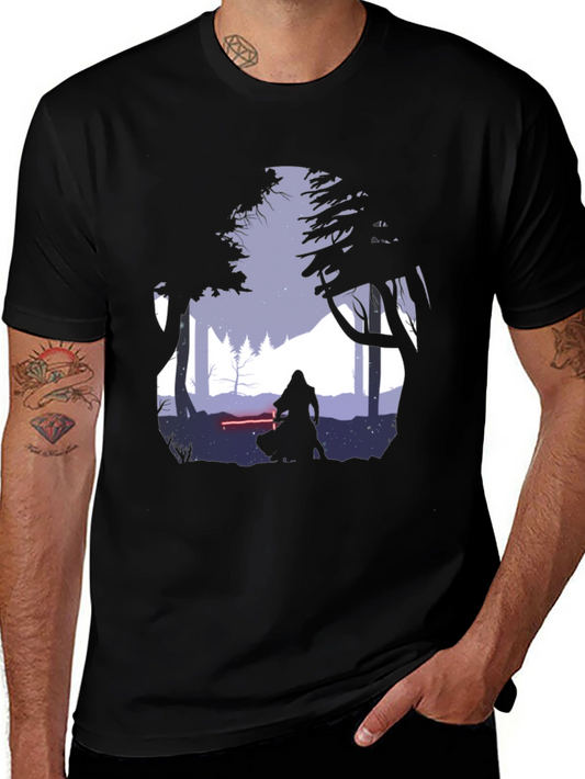 Silhouette Warrior Graphic T-Shirt