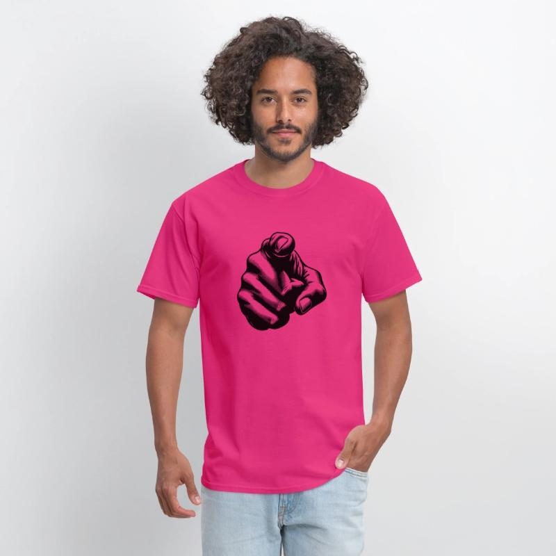 Classic Hand Position Precise Index Finger Gesture