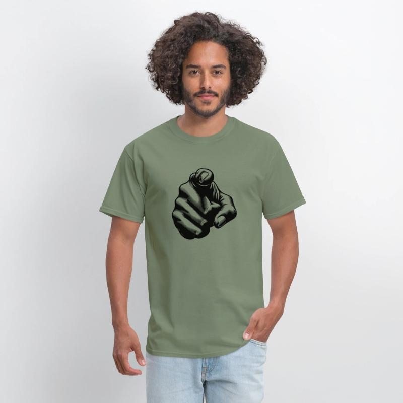 Classic Hand Position Precise Index Finger Gesture