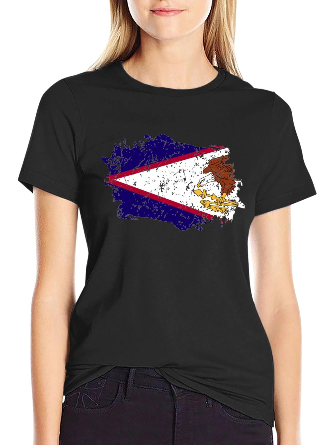 American Samoa Flag Graphic T-Shirt