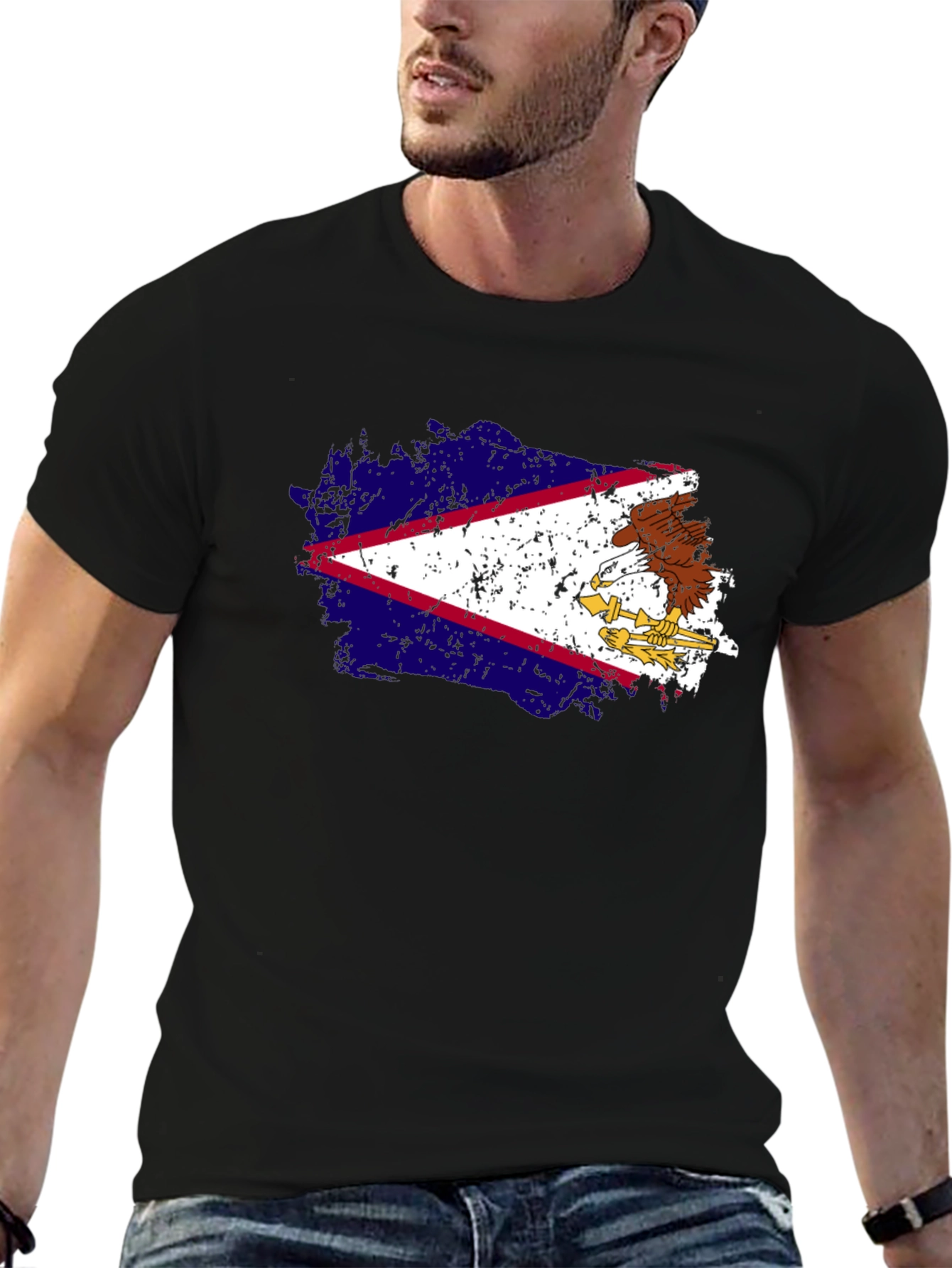 American Samoa Flag Graphic T-Shirt