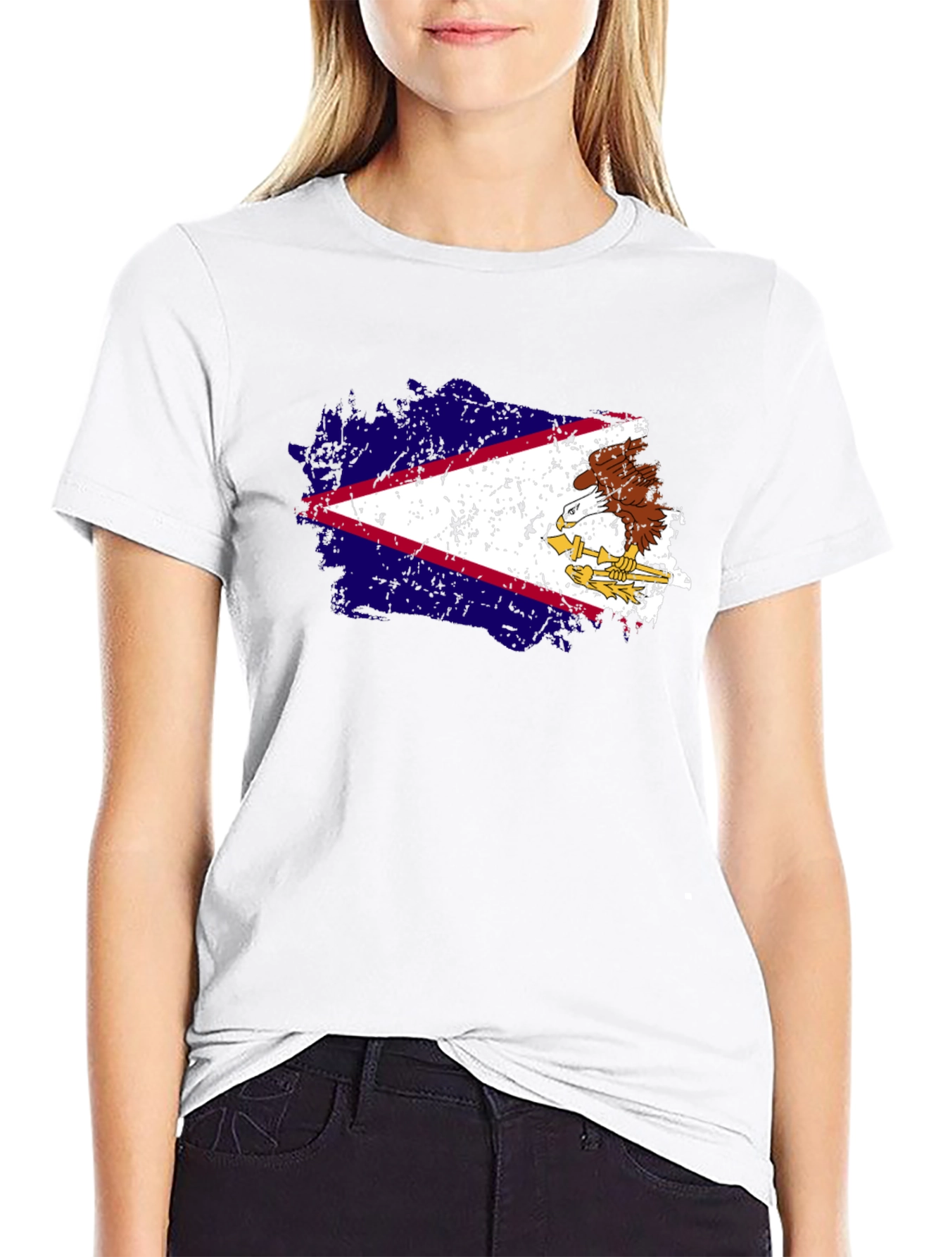 American Samoa Flag Graphic T-Shirt