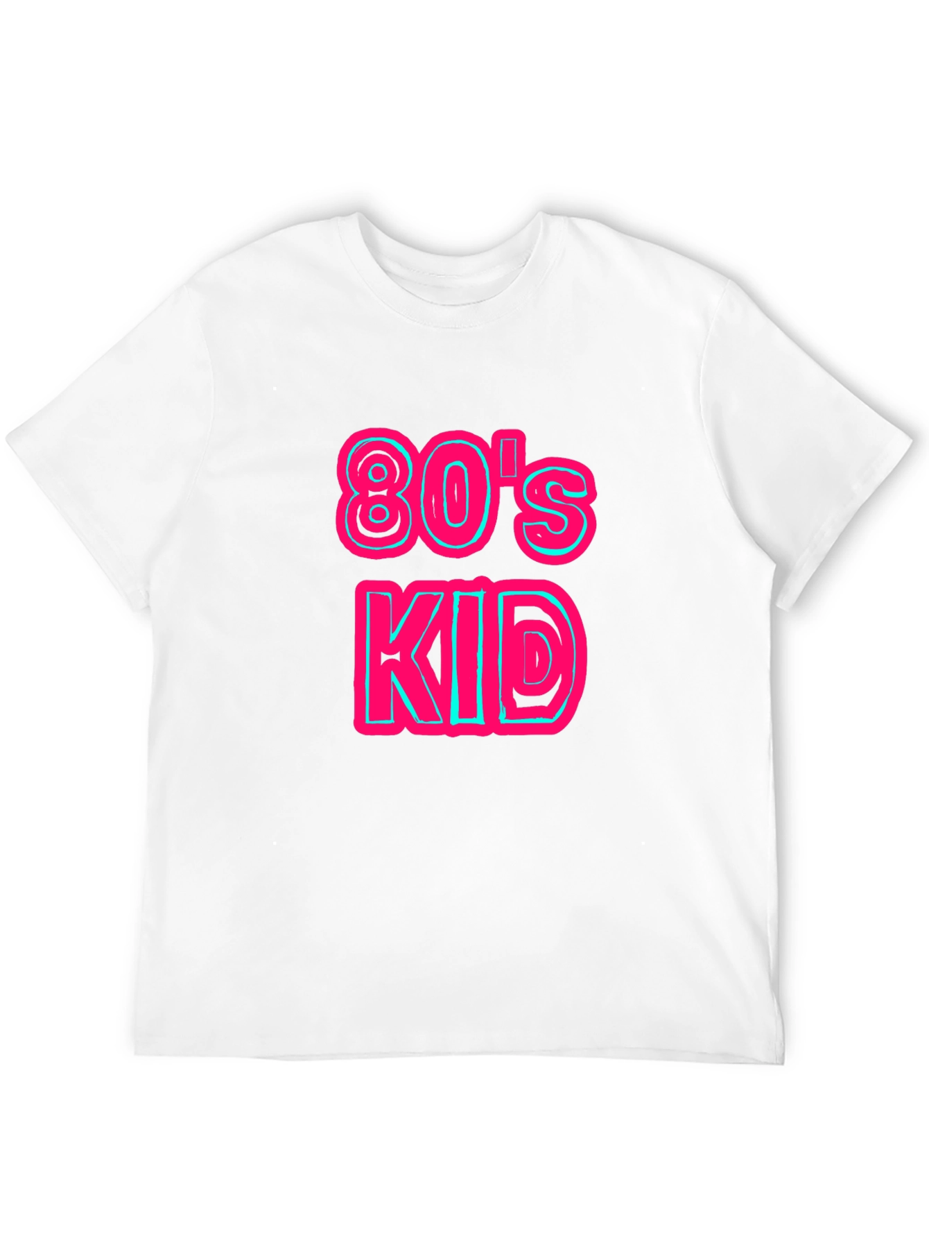 Retro 80s Kid Graphic Tee - Black