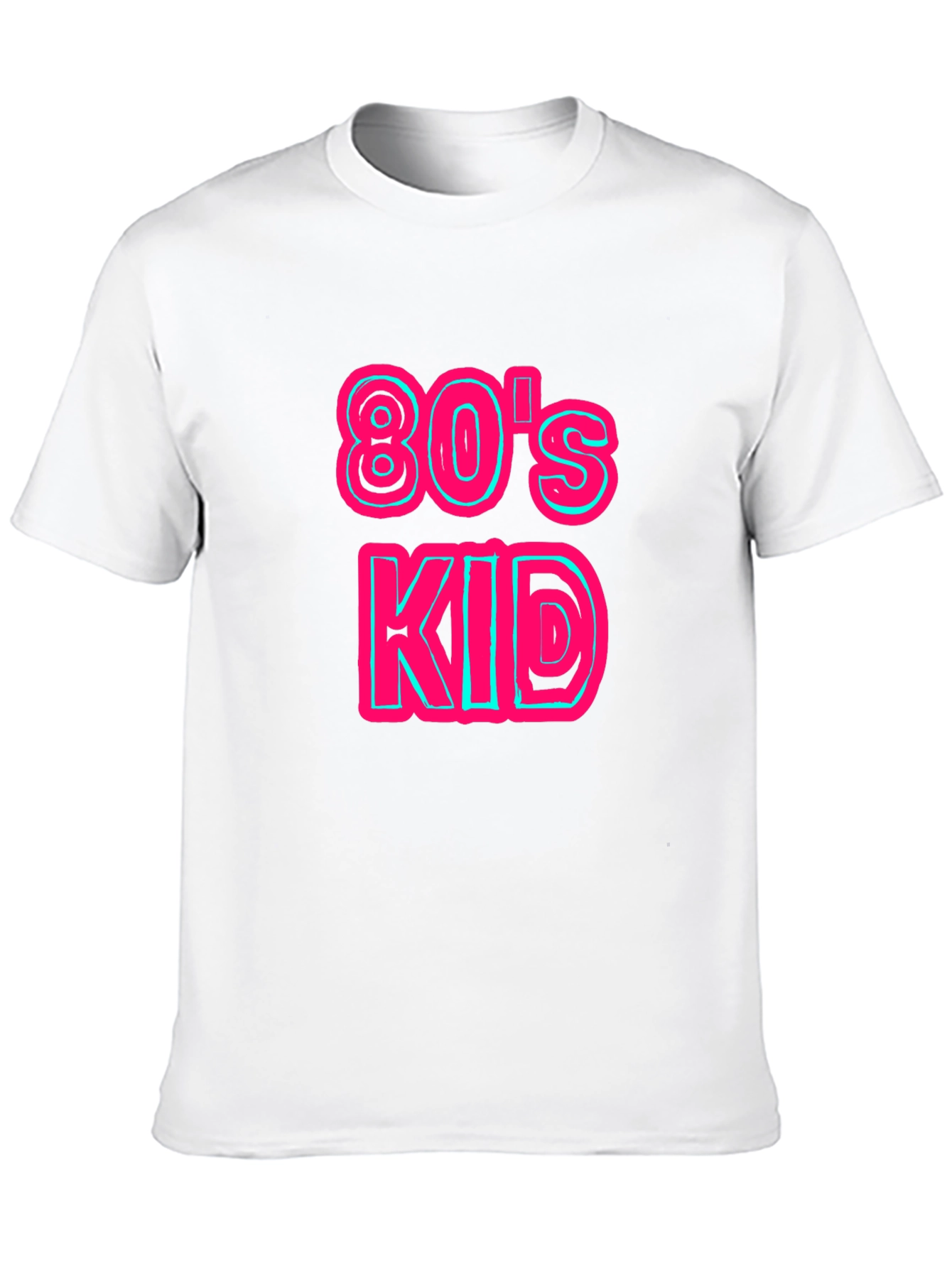 Retro 80s Kid Graphic Tee - Black