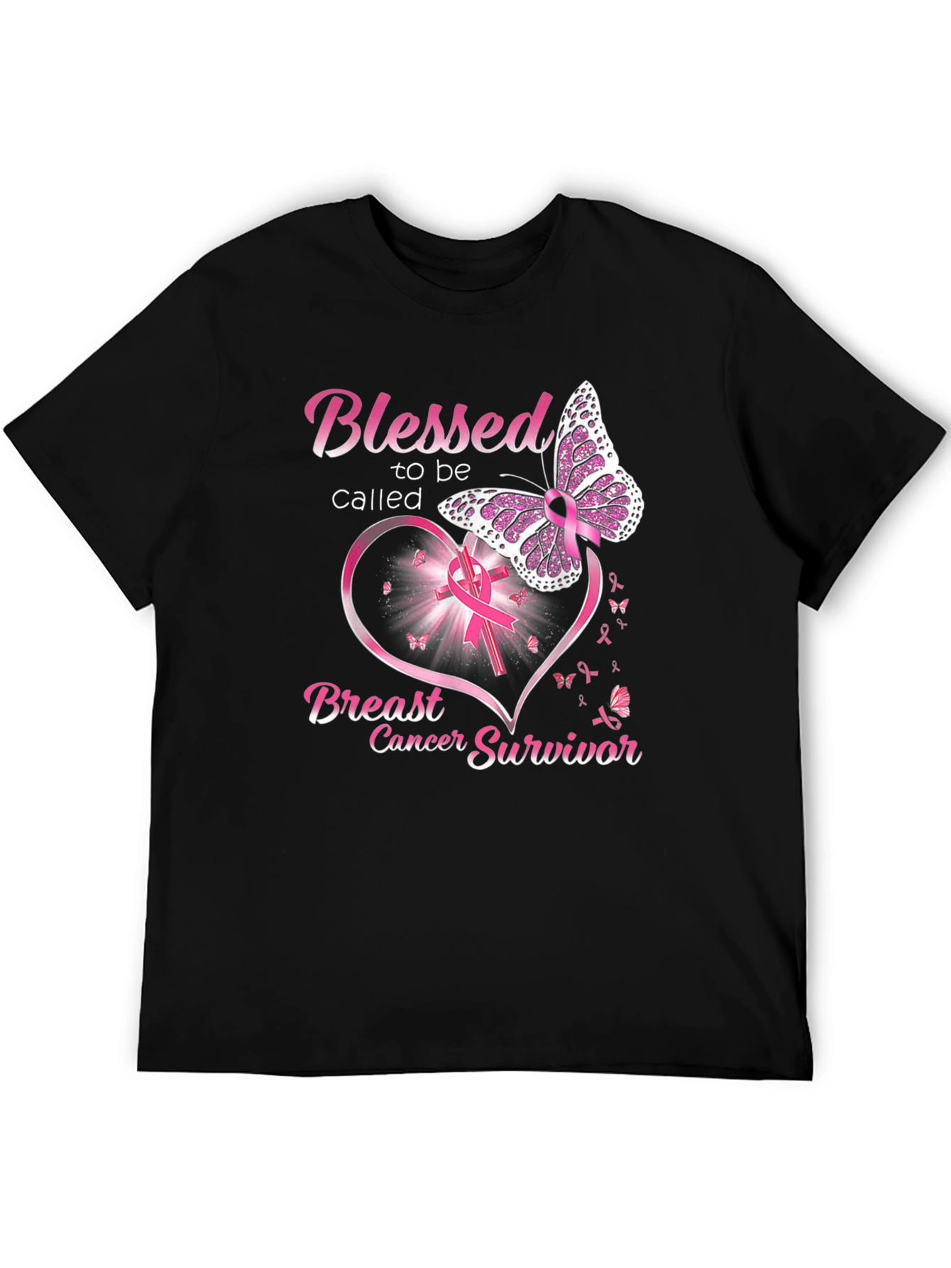 Breast Cancer Survivor Butterfly T-Shirt