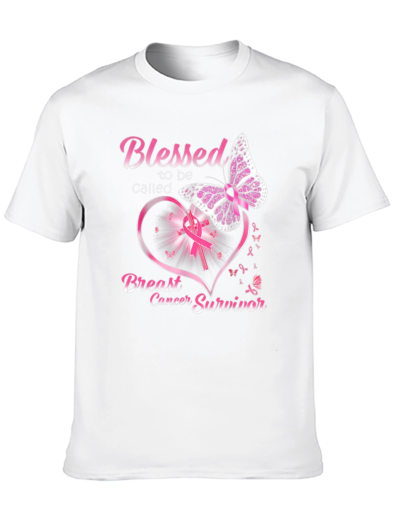 Breast Cancer Survivor Butterfly T-Shirt
