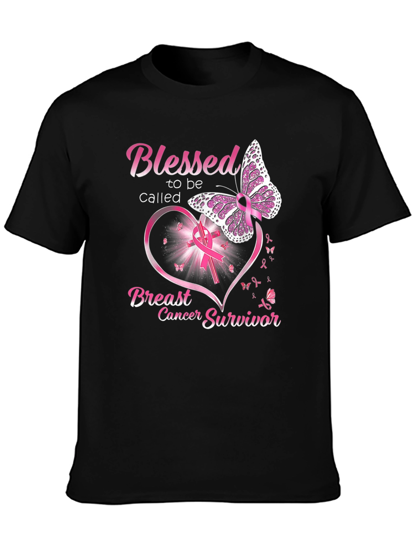 Breast Cancer Survivor Butterfly T-Shirt