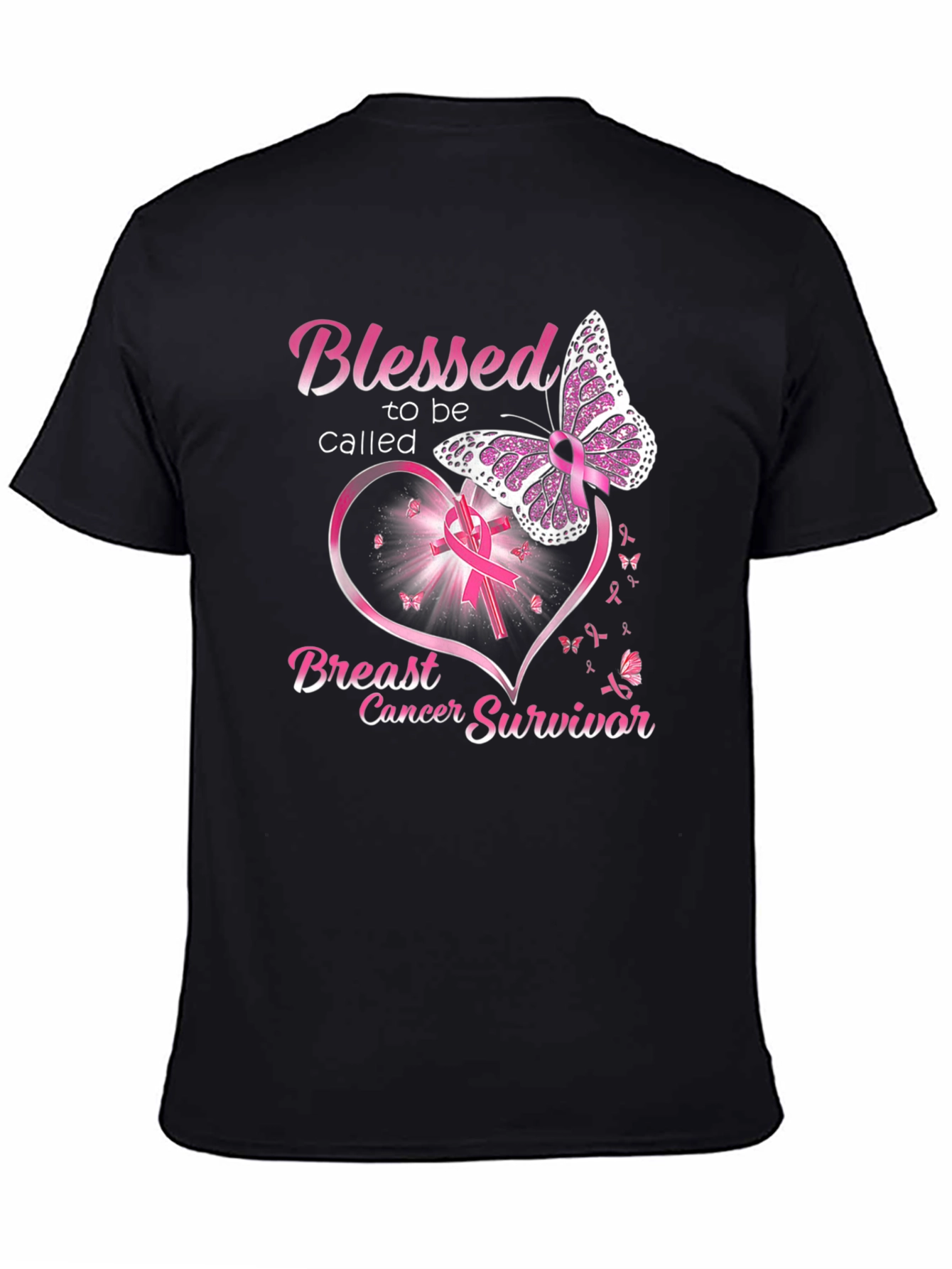 Breast Cancer Survivor Butterfly T-Shirt