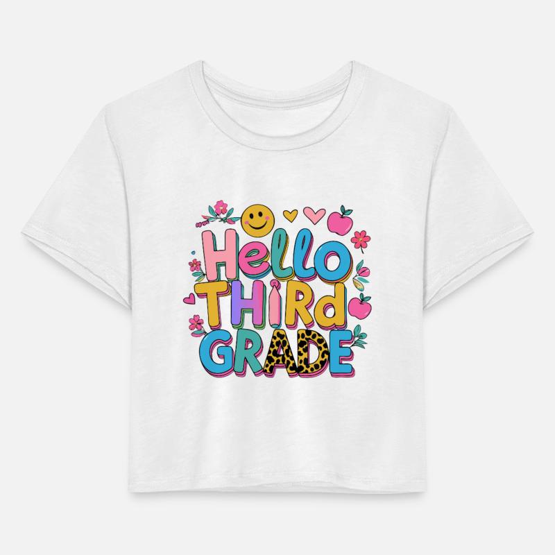 Colorful Hello Third Grade Design