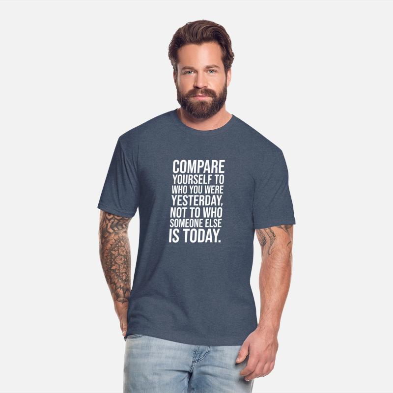 compare yourself to yesterday