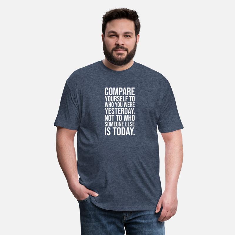 compare yourself to yesterday
