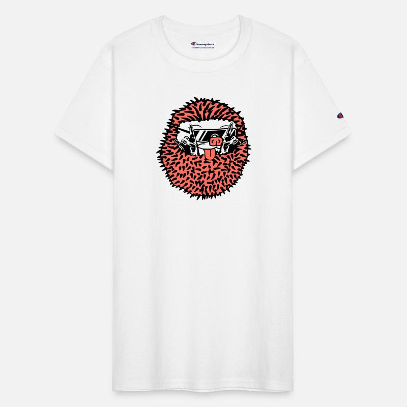 Cool Hedgehog Heavy Metal Music Horns Hand Gesture