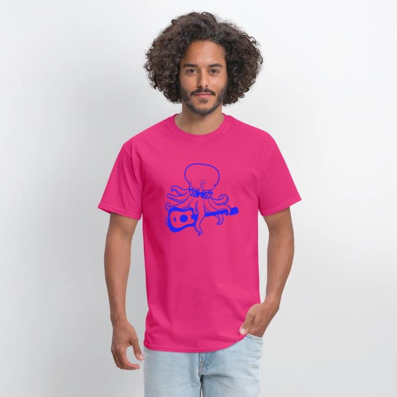 Cool Octopus Kraken Squid Plays Guitar Guitarist