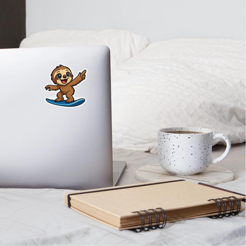 Cool sloth surfer beach outfit for kids