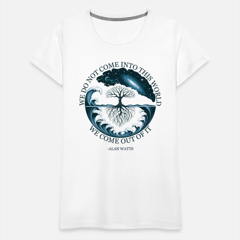 Cosmic Tree of Life Alan Watts Quote Design