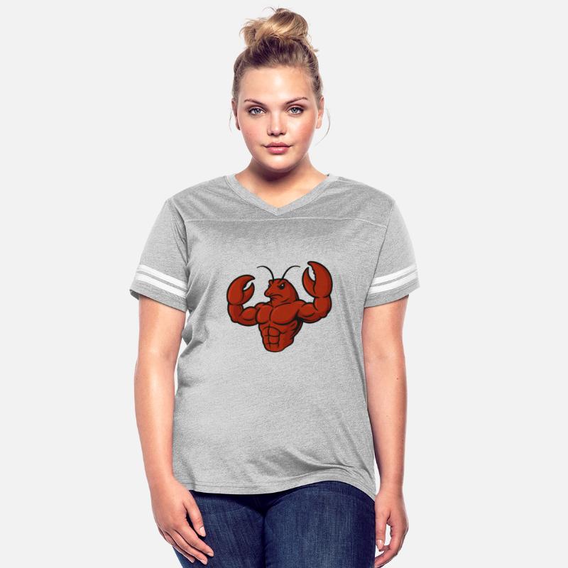 Crab lobster fitness workout cartoon strong biceps