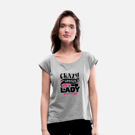 Crazy lipstick lady