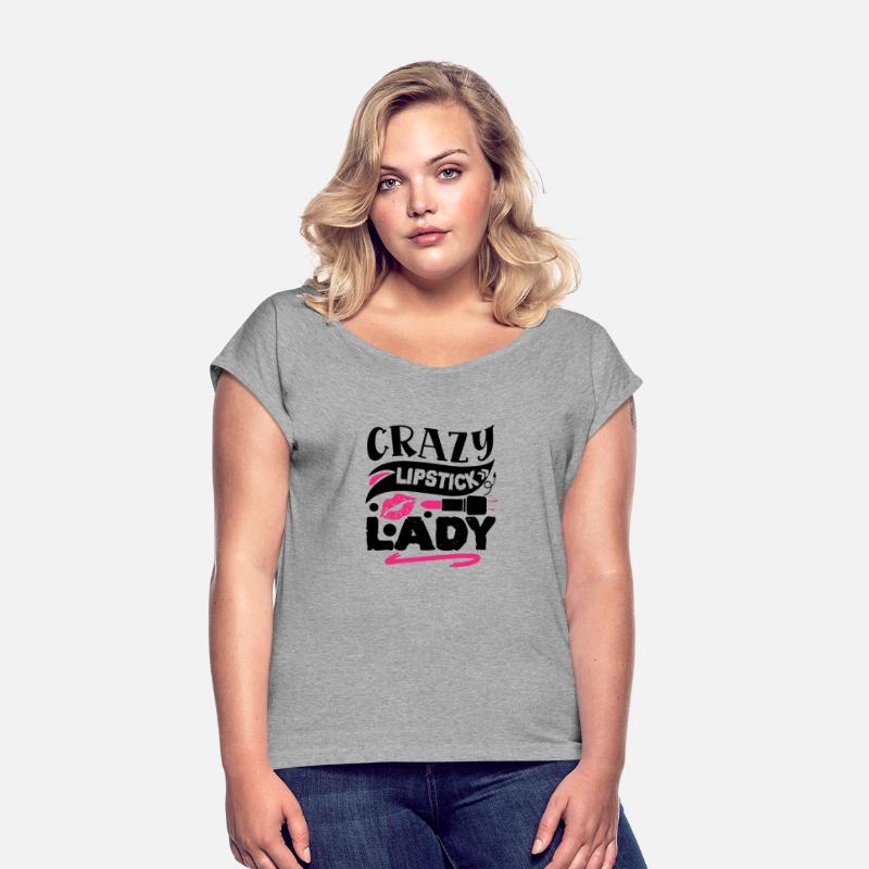 Crazy lipstick lady