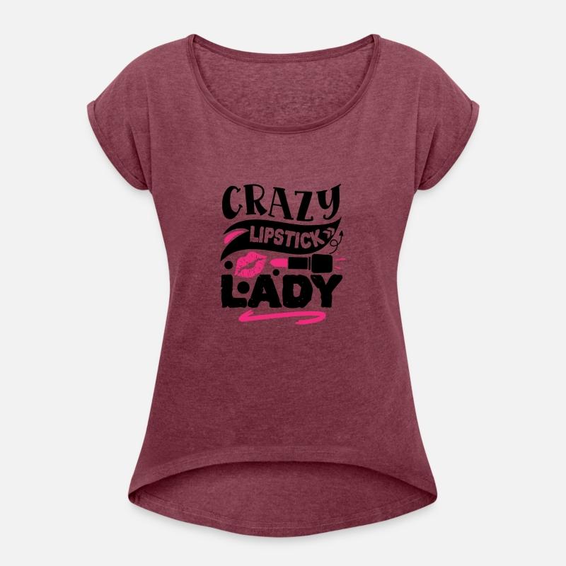 Crazy lipstick lady