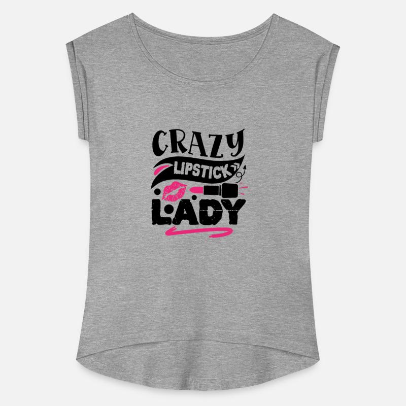 Crazy lipstick lady