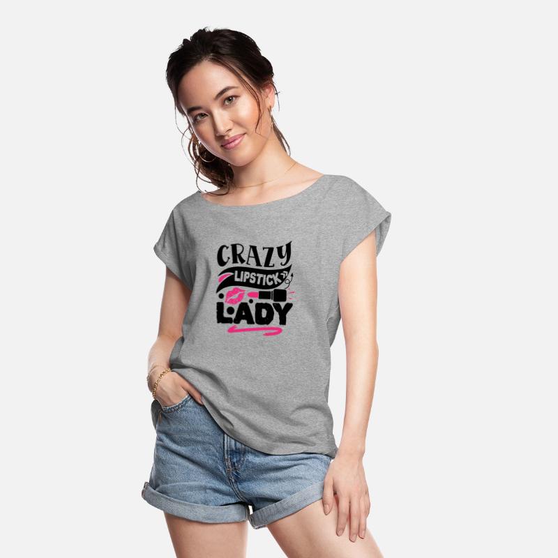 Crazy lipstick lady