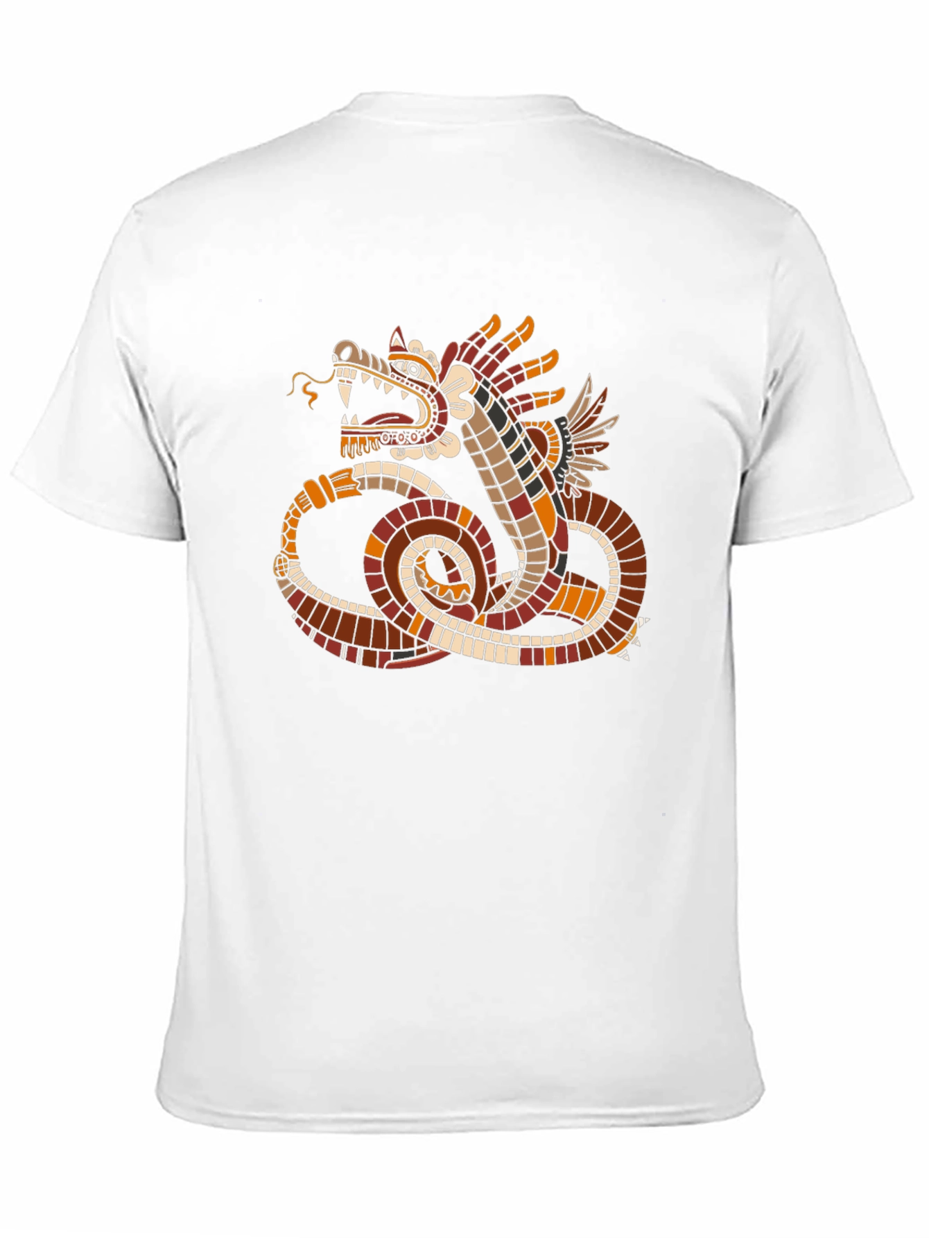 Aztec Serpent Graphic Tee - Stylish Black T-Shirt