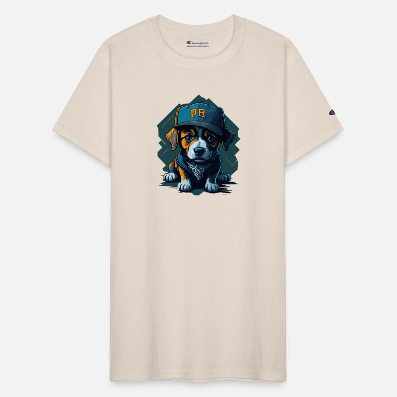 Cute Border Collie Puppy Wearing Baseball Hat