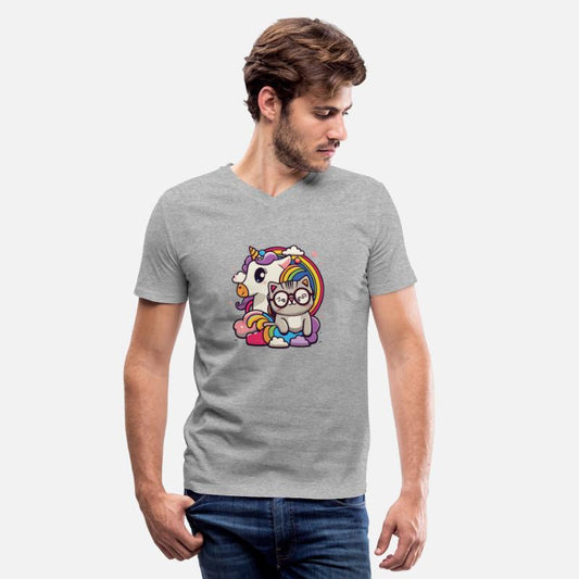cute cat and unicorn