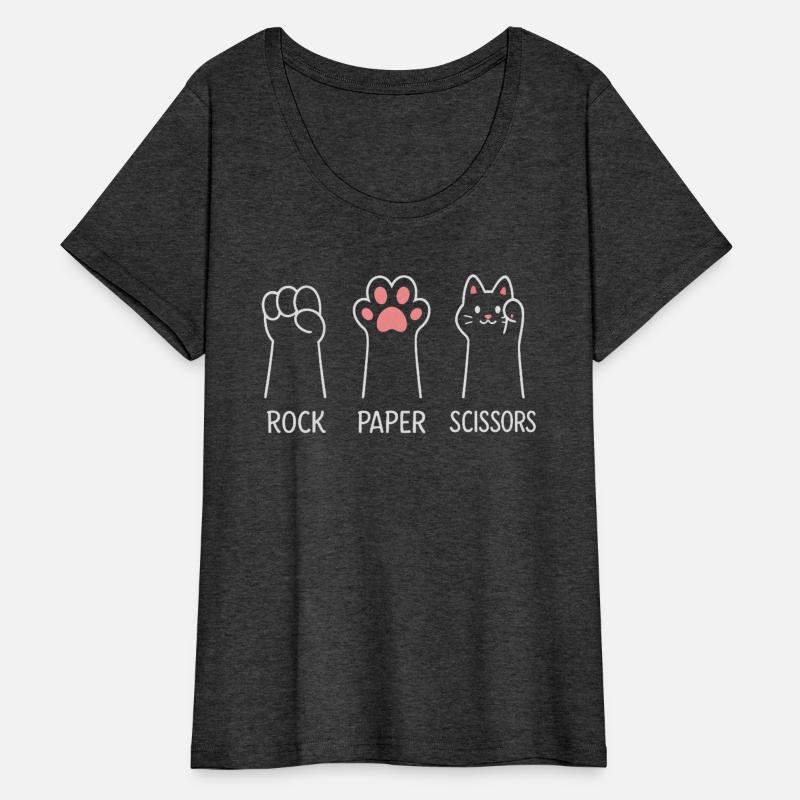 Cute Cat Paw Rock Paper Scissors T-Shirt
