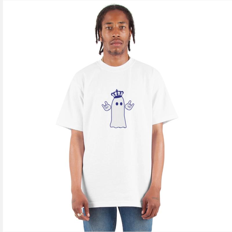 Cute Crown King Ghost Halloween Party Fun Monster