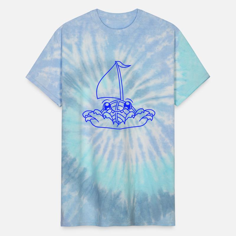 Cute Funny Boat Waves Sails Face Smiles Cool Comic
