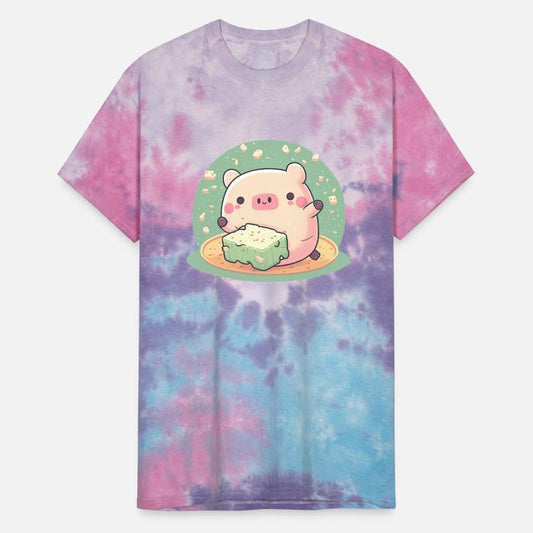 Cute Pig Enjoys Tofu Adorable Animal