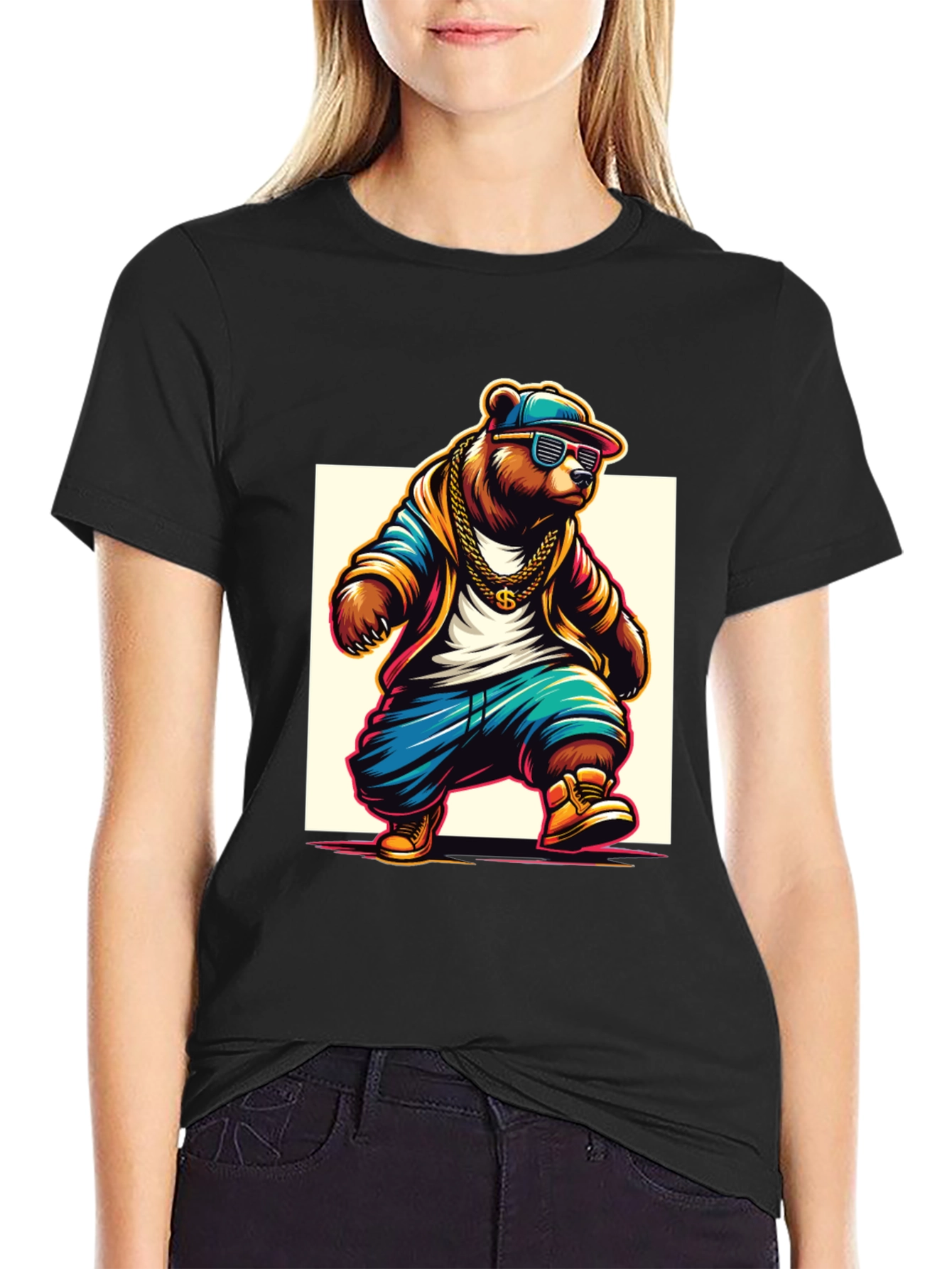 Cool Bear Hip Hop Graphic Tee