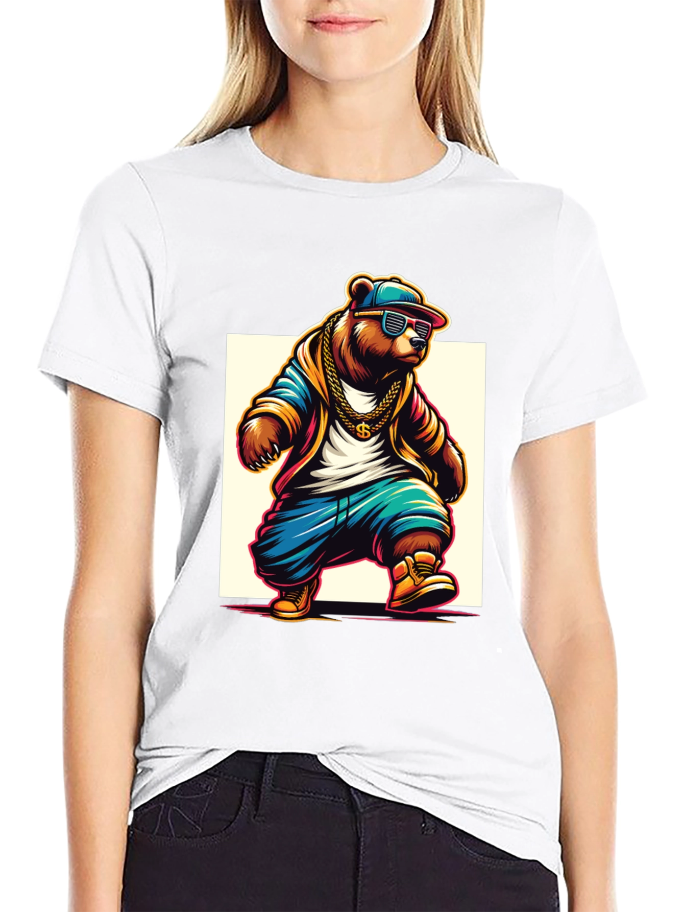 Cool Bear Hip Hop Graphic Tee