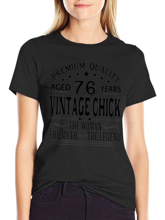 Vintage Chick 76th Birthday T-Shirt