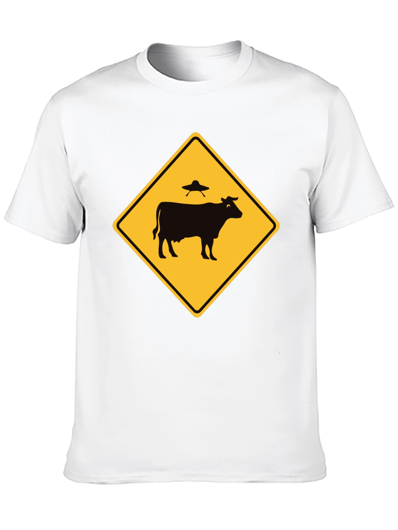 Alien Cow Abduction T-Shirt - Funny UFO Tee