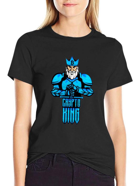 Crypto King Bitcoin T-Shirt - Knight Design