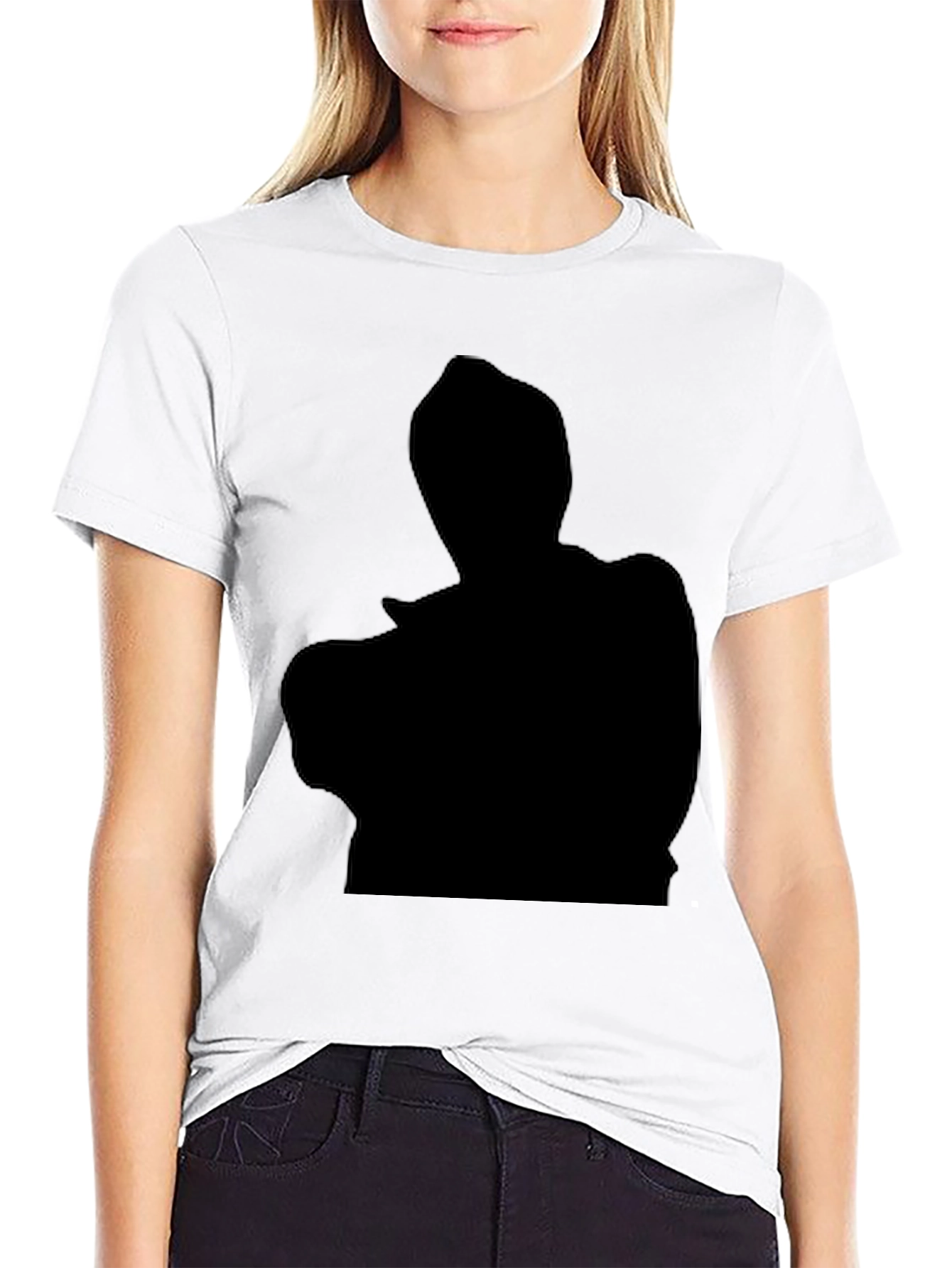 Black Silhouette Graphic Tee - Mens Casual T-Shirt