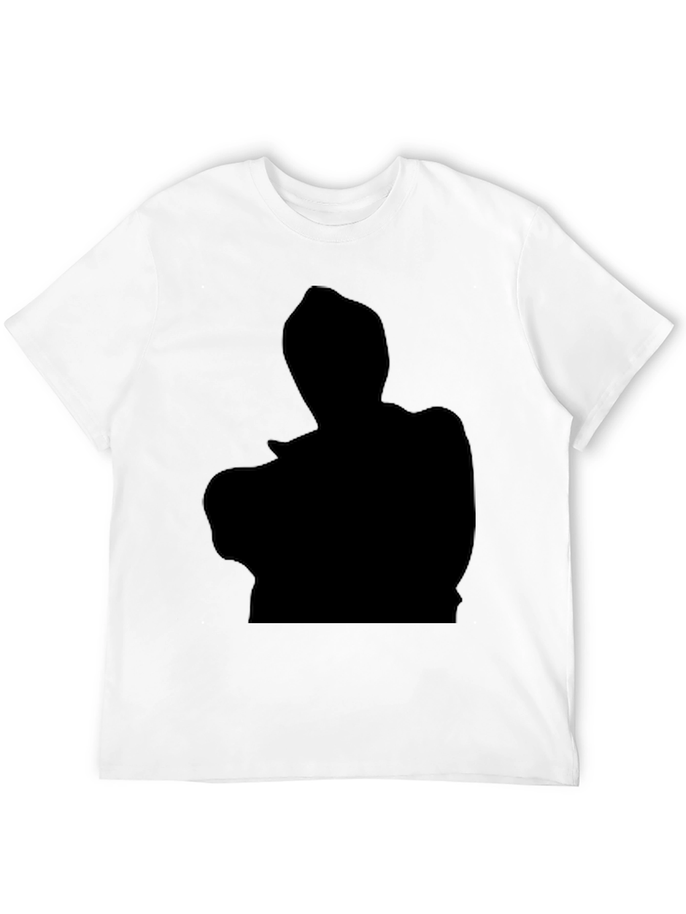 Black Silhouette Graphic Tee - Mens Casual T-Shirt